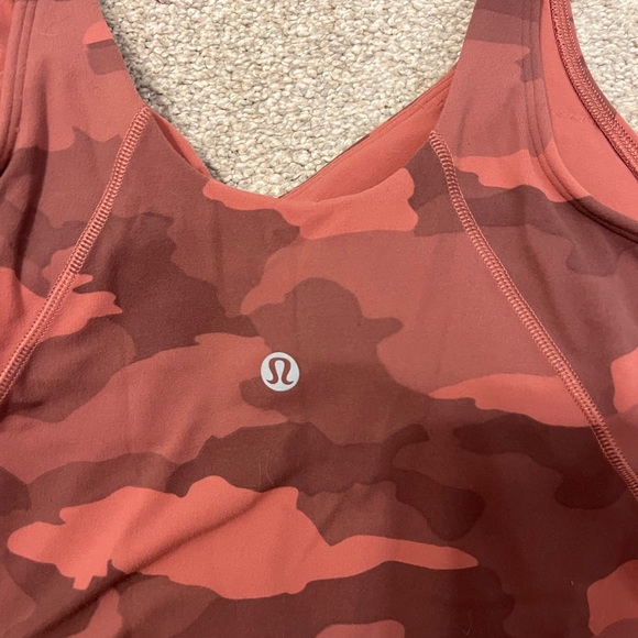 Red Camo Lululemon Align Tank top - Picture 3 of 3